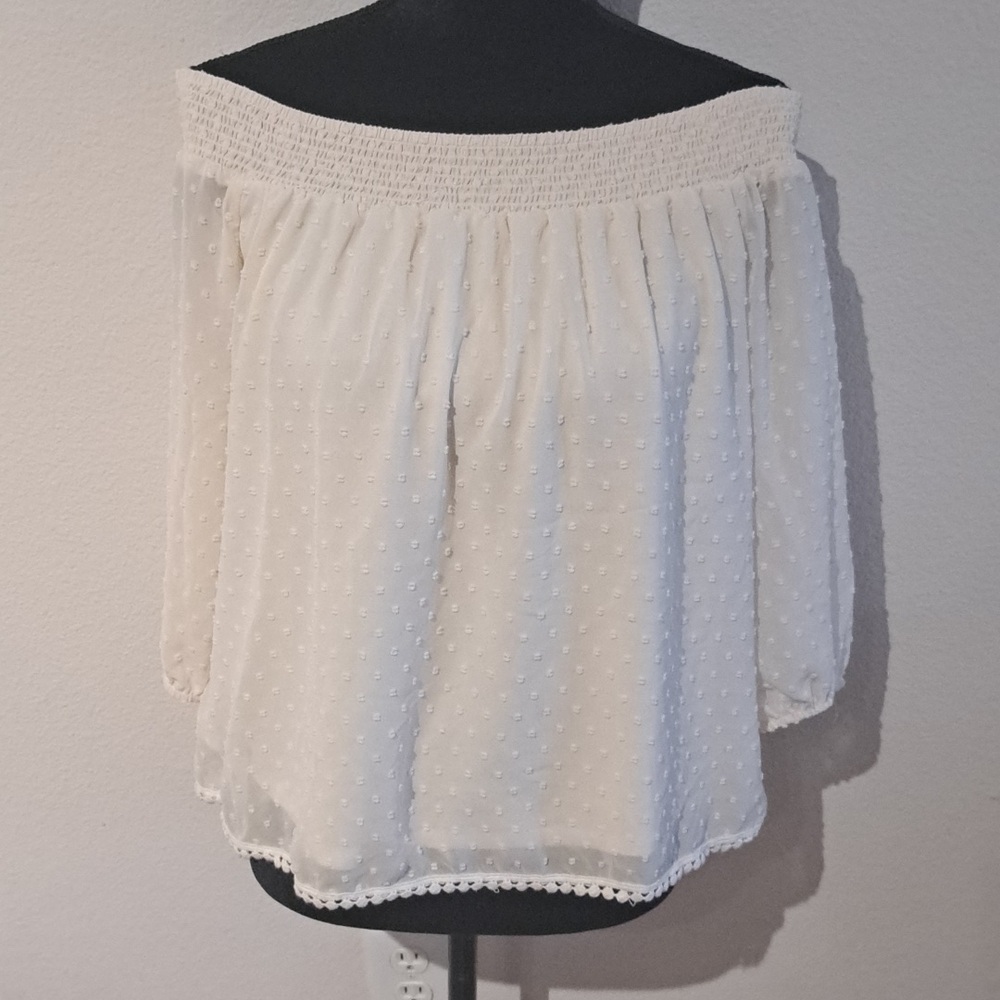 SWEET WANDERER large off the shoulder bohemian layered blouse